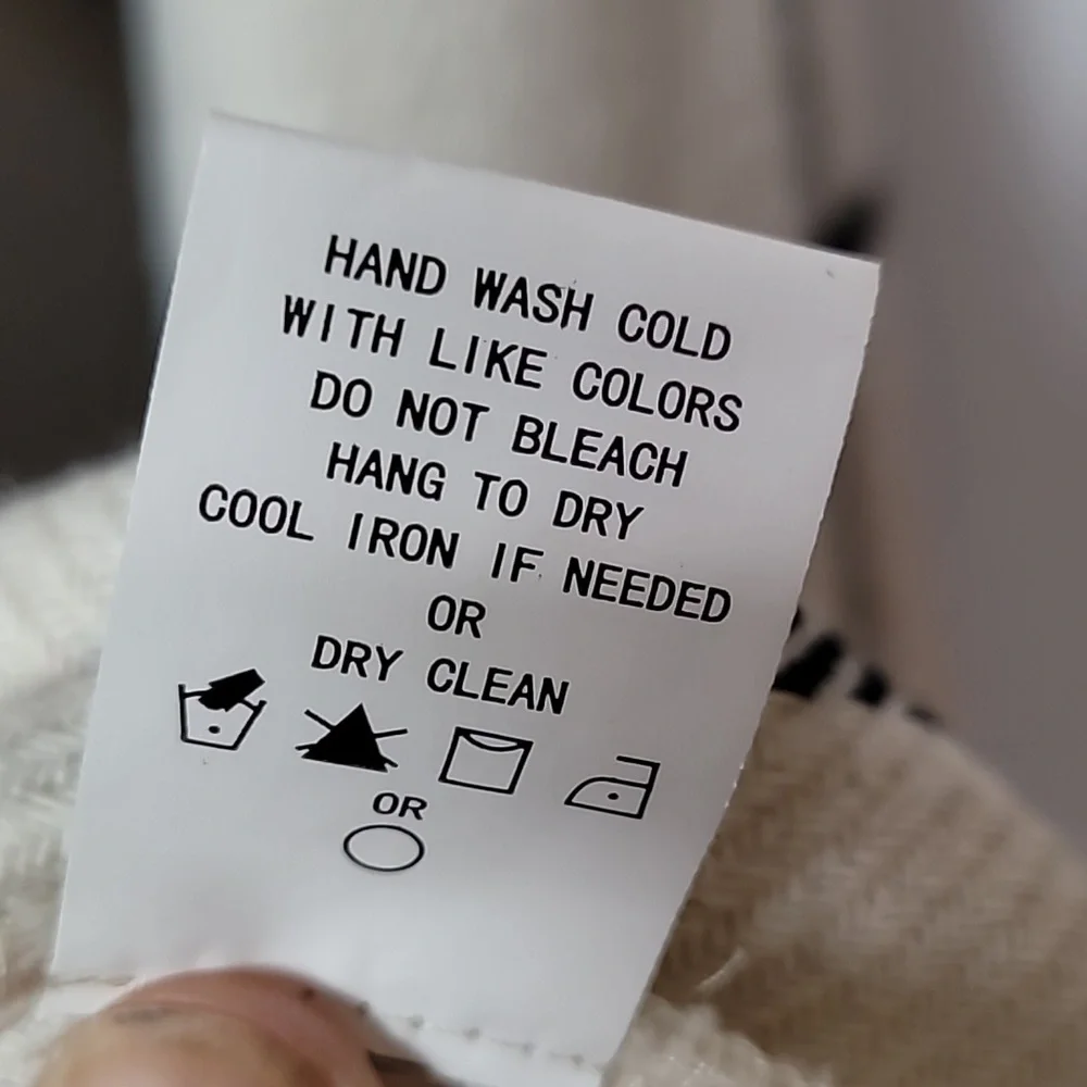 Nordstrom Melloday Ivory & Black Grid like patternJacket with Side Seam Pockets - Picture 14 of 16